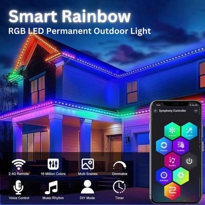 FairyGlimmer - Smart Rainbow RGB LED Permanent Outdoor Light